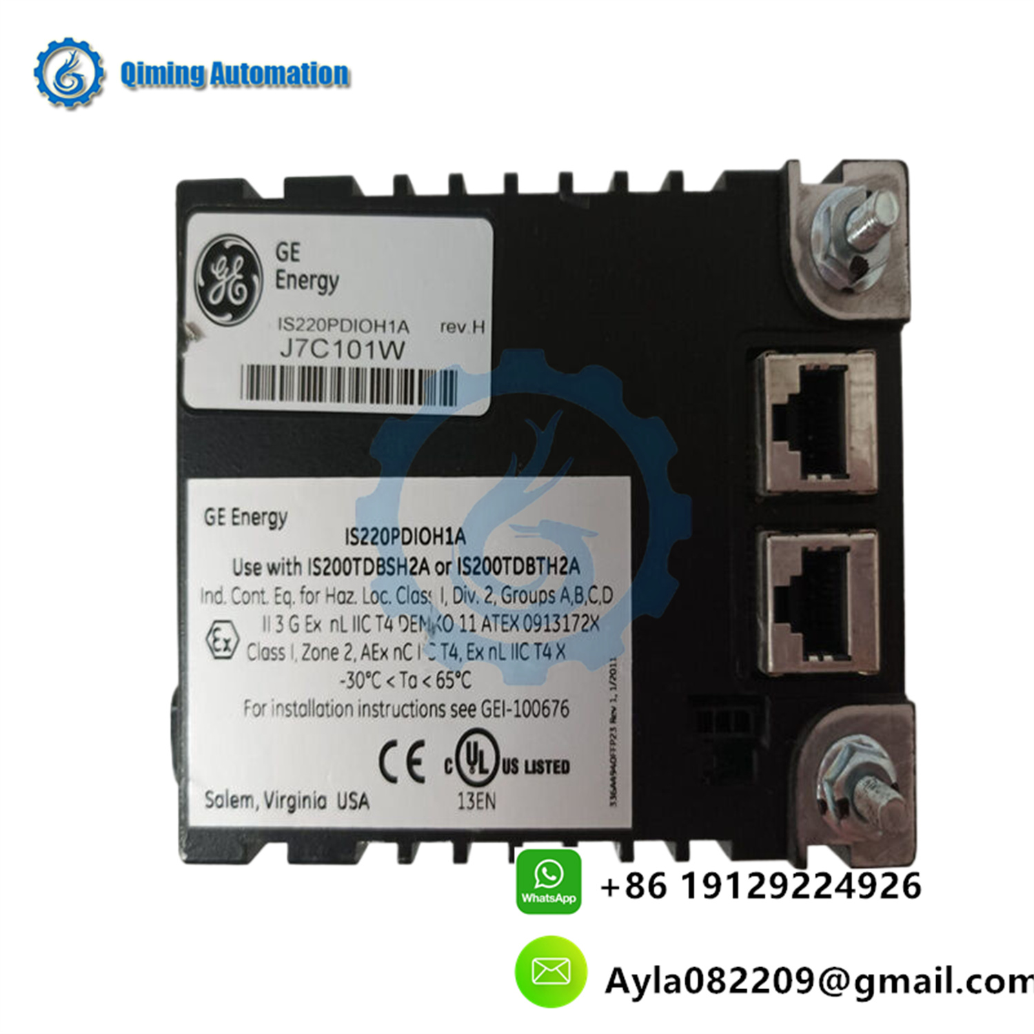 GE IS220PDIOH1A Discrete input/output (I/O) module