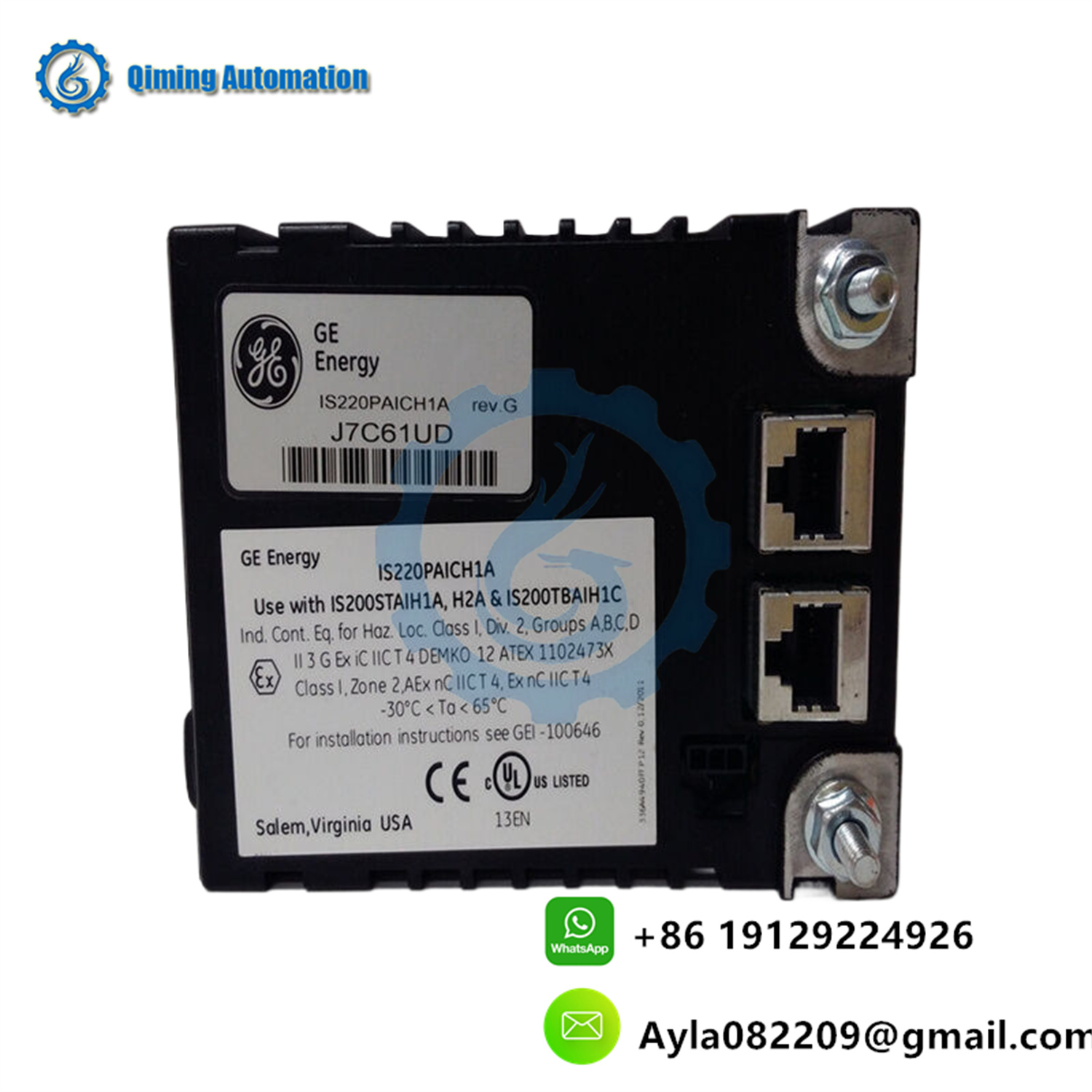 GE IS220PAICH1A Mark VIe Input/Output (I/O) Pack