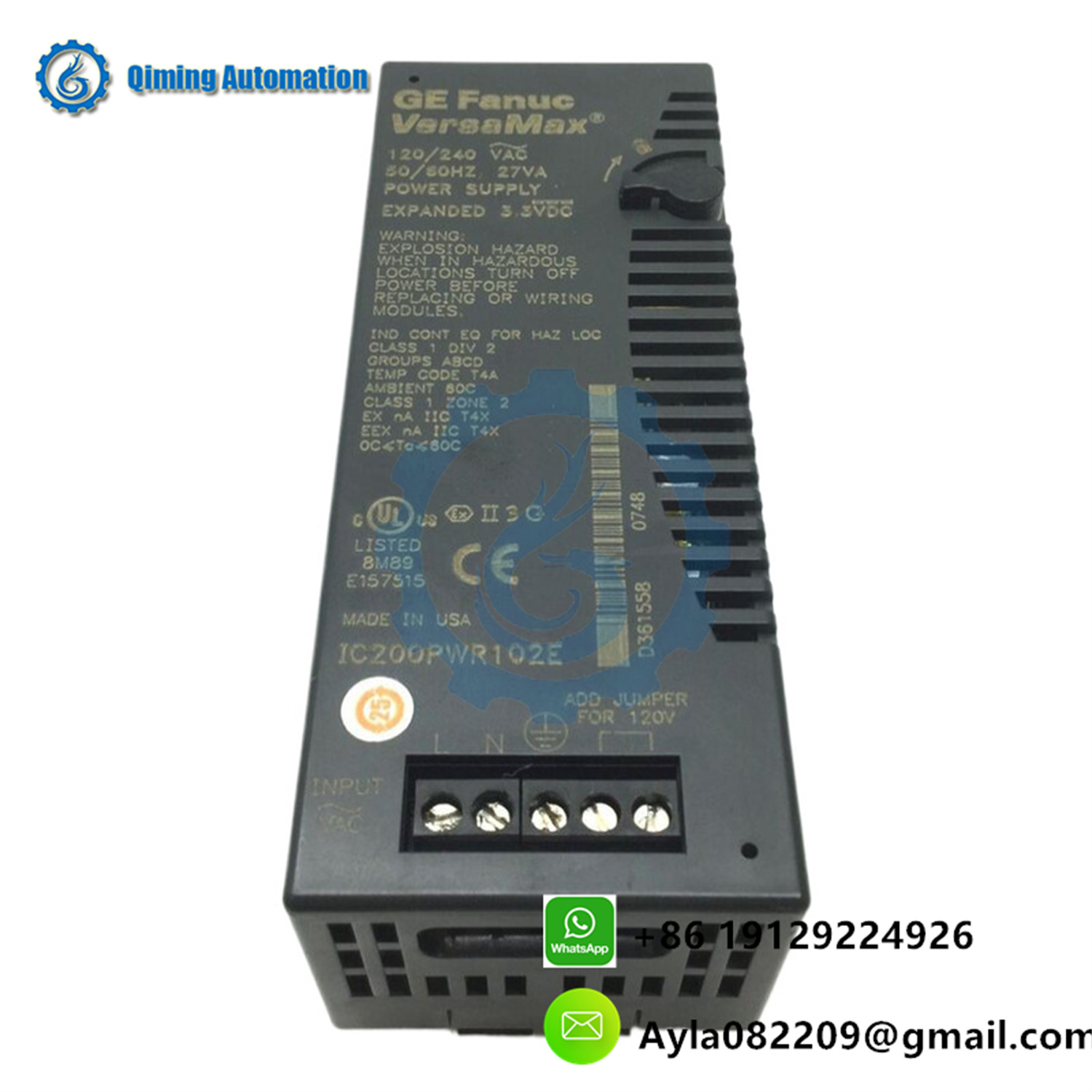 GE IC200PWR012D PLC controller module