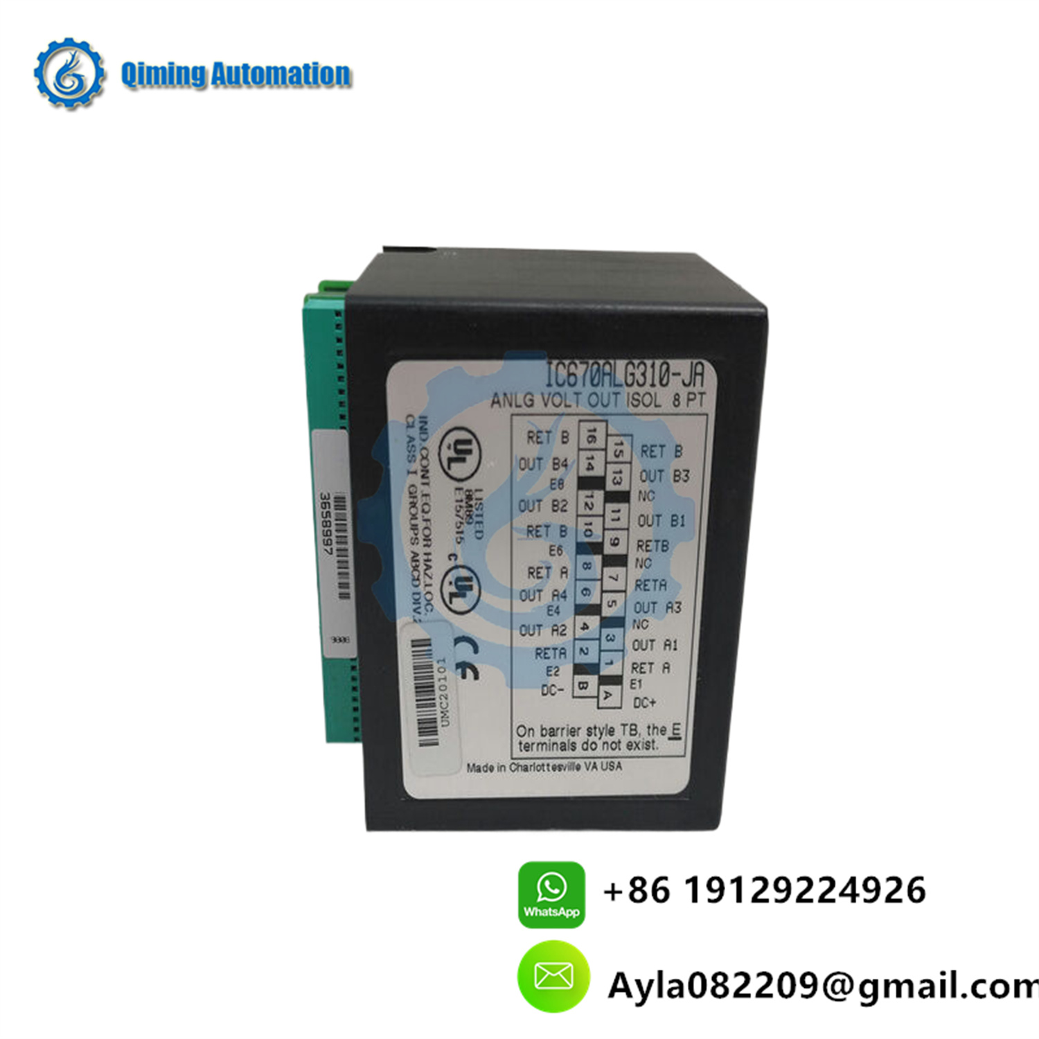 GE IC670ALG310 analog output module